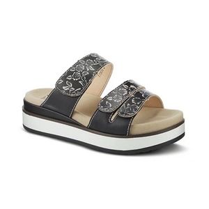 Spring Step L'Artiste Women's Dearest Slide Sandal Black Multi Sz 6.5-7 $149